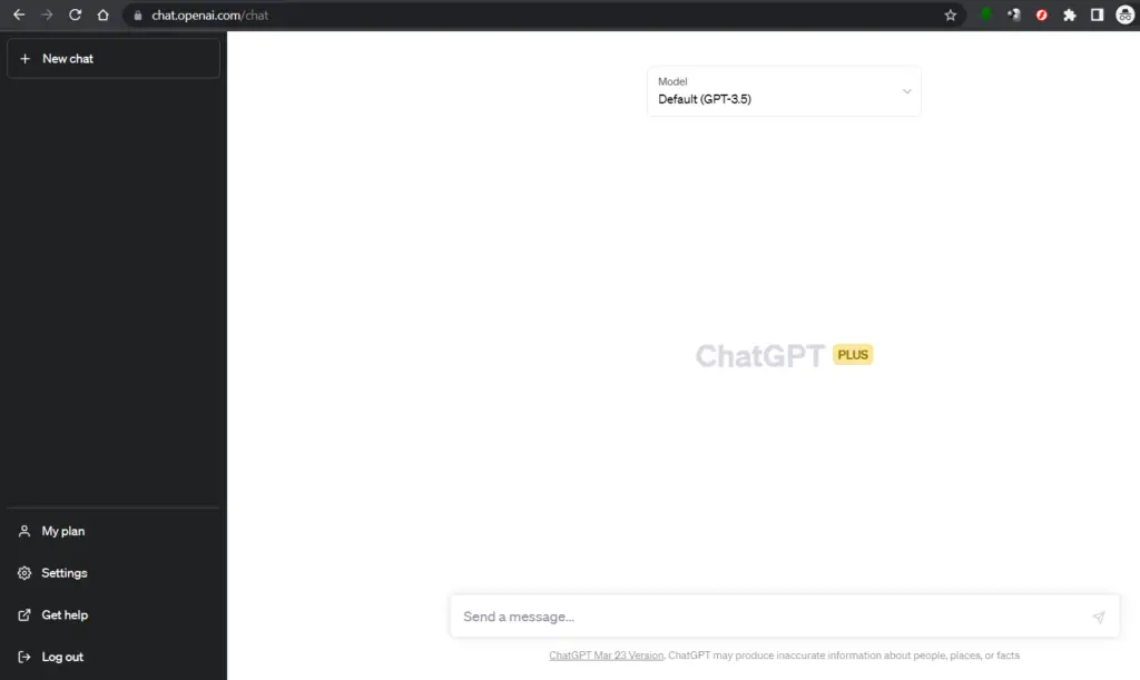 ChatGPT; interface utilisateur
