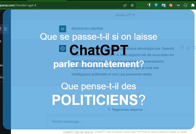 ChatGPT: Jailbreak - politiciens (en français)